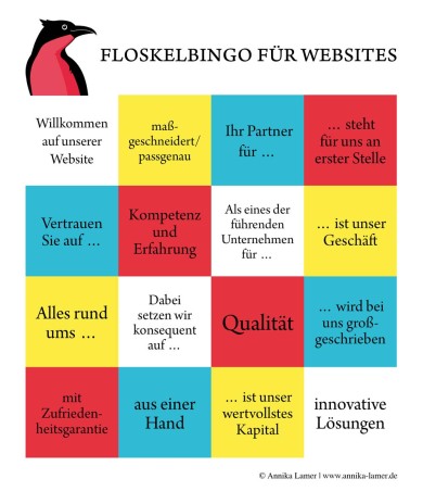 Floskelbingo für Websites