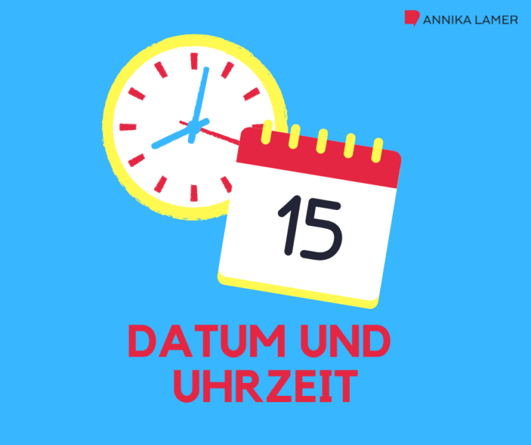 Rechtschreibung So schreiben Sie Datum und Uhrzeit richtig