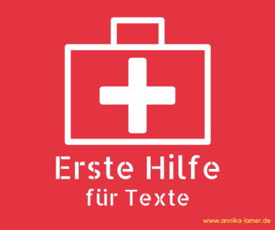 Erste Hilfe für Texte